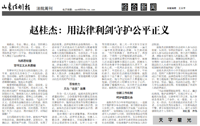 山东法制报法院周刊