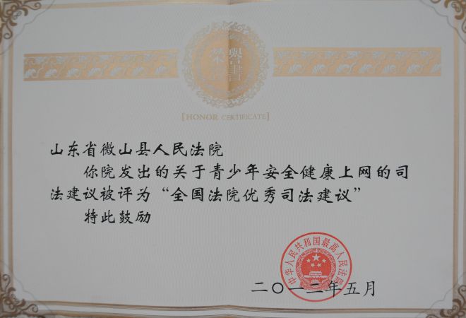 优秀司法建议书