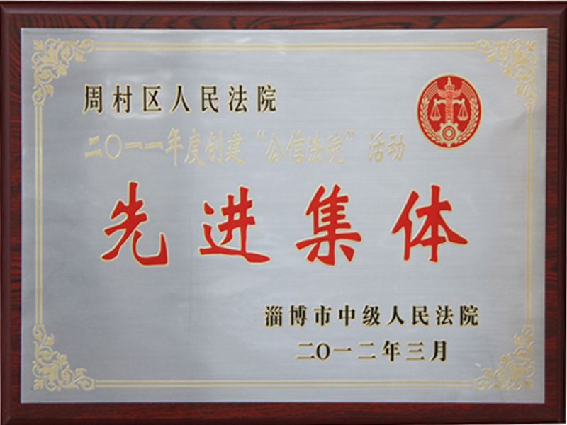 “公信法院”先进集体